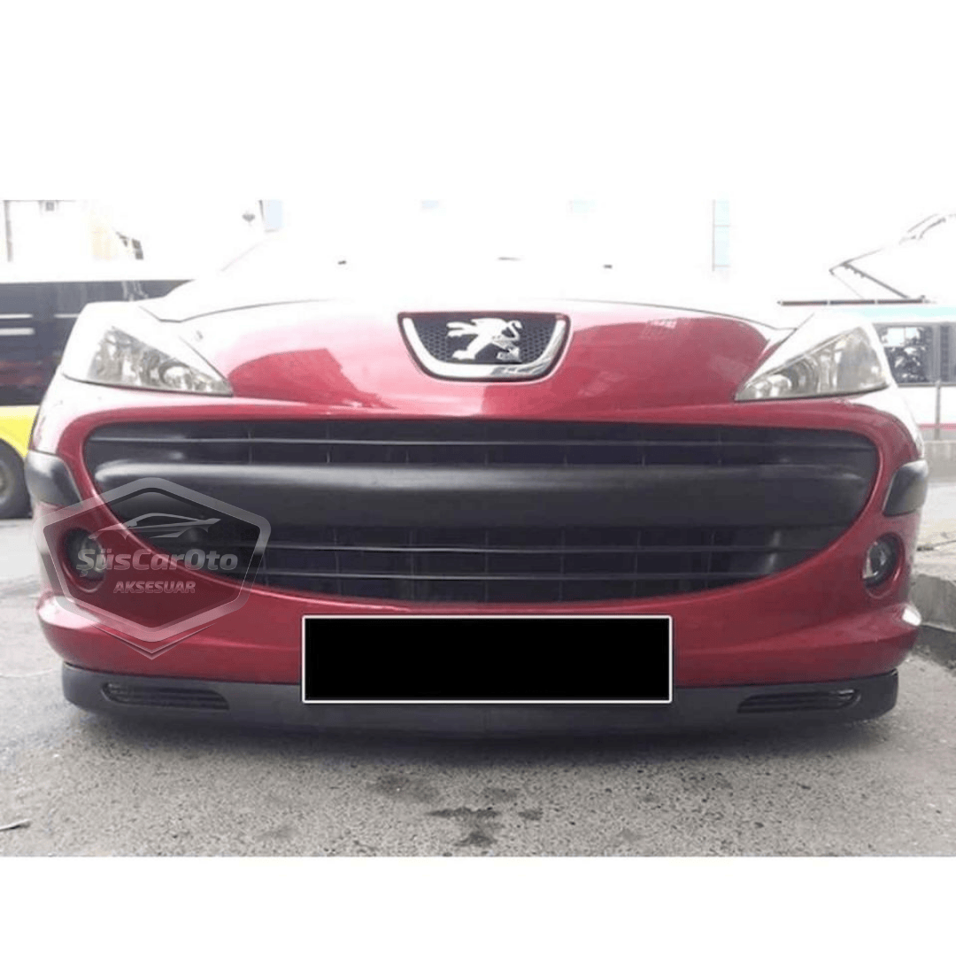Peugeot 207 2006-2014 Uyumlu Üniversal V2 Laguna Lip Esnek Ön Lip 2 Parça Tampon Altı Dil Karlık Ön Ek image 3