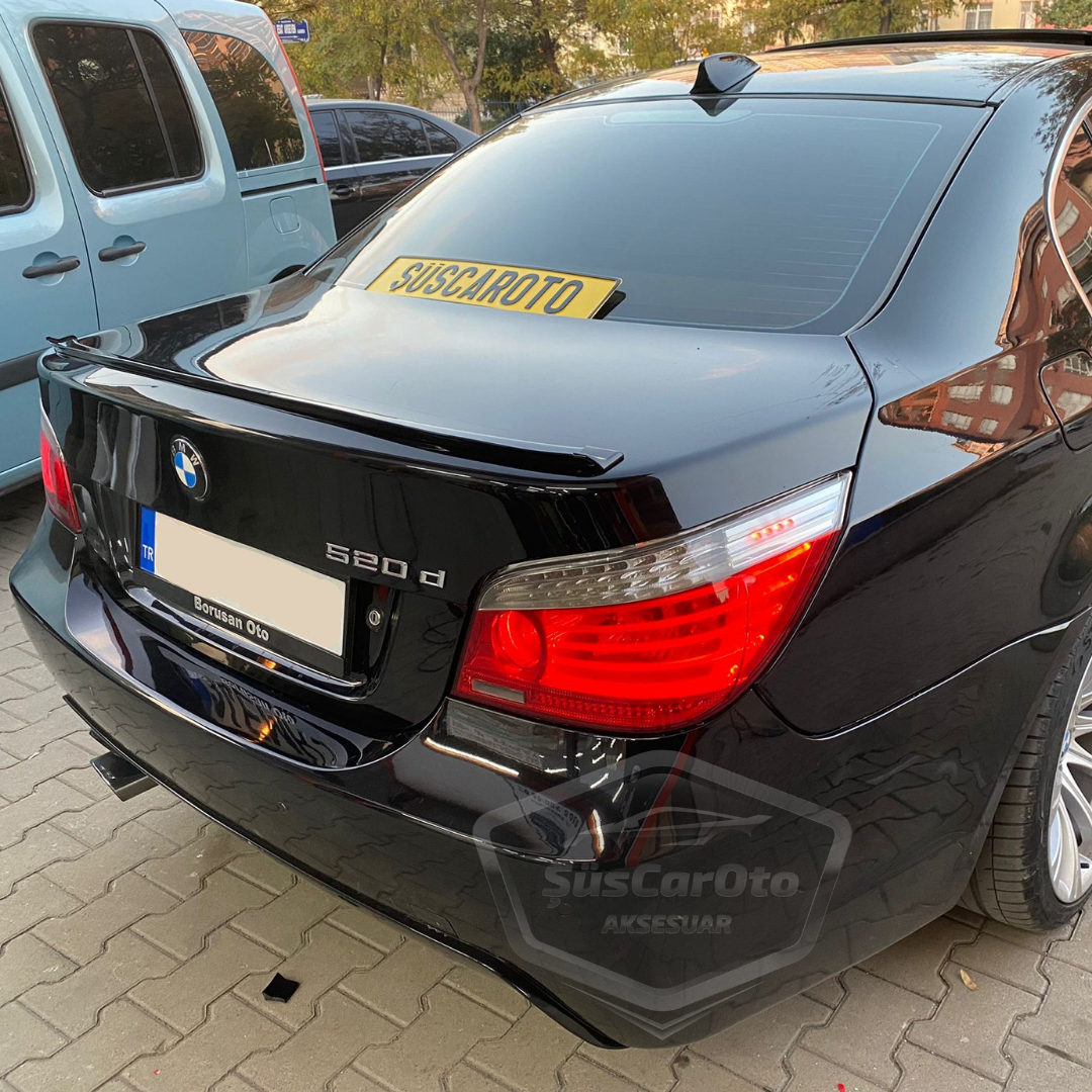 Bmw 5 Serisi E60 2003-2010 Samurai M3 Tip Bagaj Üstü Spoiler Bagaj Çıtası Piano Black Parlak Siyah image 6