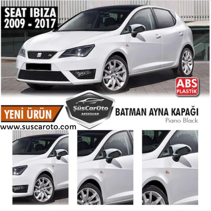 Seat İbiza MK4 2009-2017 Batman Yarasa Ayna Kapağı Piano Black ABS Plastik image 0