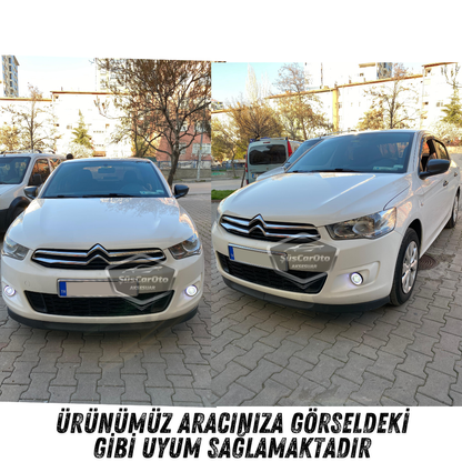 Peugeot 301 2012-2021 Uyumlu Üniversal Mercekli Angel Sis Farı Metal Su Geçirmez 76 mm Turuncu Halkalı Gündüz Farı Angel Eyes 2 Adet image 4