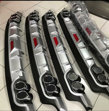 Renault Megane 4 Hb 4 Çıkışlı Egzoz Görünümlü Difüzör Tampon Eki image 6