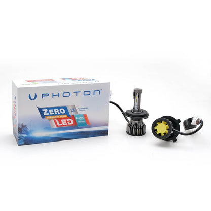 Photon Zero +2 Plus Yeni Nesil Mini CSP Led Xenon Şimşek Etkili Soğutuculu Slim Zenon 6000K H4 image 1