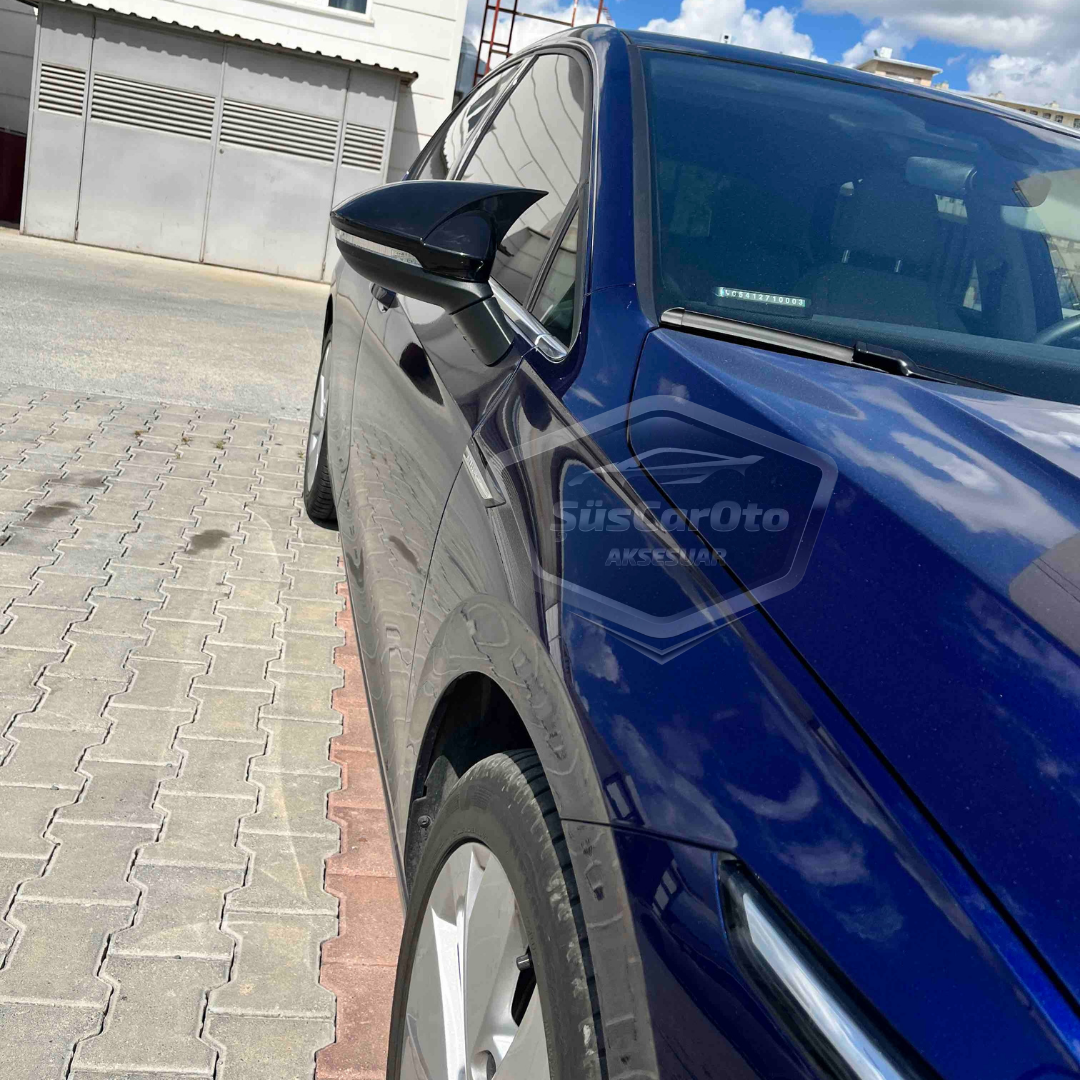 Vw Golf 8 2019 Sonrası Uyumlu Batman Yarasa Ayna Kapağı Piano Black ABS Plastik image 5