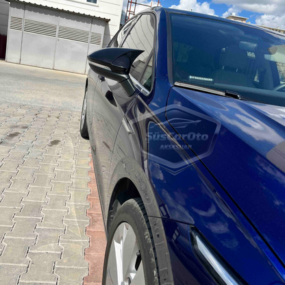 Vw Golf 8 2019 Sonrası Uyumlu Batman Yarasa Ayna Kapağı Piano Black ABS Plastik image 5