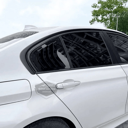 Bmw 3 Serisi F30 2012-2018 Uyumlu Kelebek Cam Izgarası Kelebek Cam Vizörü İthal Havalandırma Sağ Sol Takım Parlak Siyah 1.Sınıf image 2