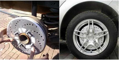 Üniversal Kampana Sacı Disk Sacı Disk Fırfırı 2'li Set 14'' ve Üzeri Gümüş image 2