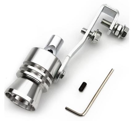 Üniversal Egzoz Islık Aparatı Egzoz Ucu Turbo Sesi Large 29 mm KROM image 3