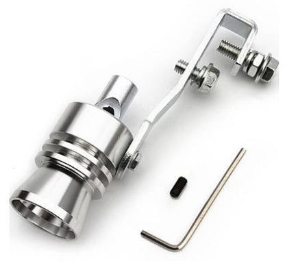 Üniversal Egzoz Islık Aparatı Egzoz Ucu Turbo Sesi Large 29 mm KROM image 3