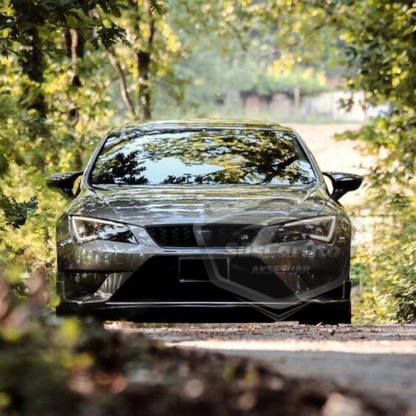 Seat Leon MK3 MK3.5 2012-2020 Batman Yarasa Ayna Kapağı Piano Black ABS Plastik image 8