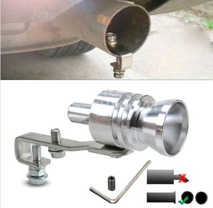 Üniversal Egzoz Islık Aparatı Egzoz Ucu Turbo Sesi Large 29 mm KROM image 1