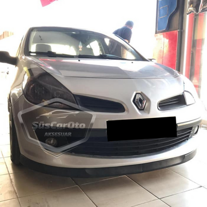 Renault Clio 3 2005-2013 Uyumlu Üniversal Astra H lip Esnek Ön Lip 2 Parça Tampon Altı Dil Karlık Ön Ek image 6