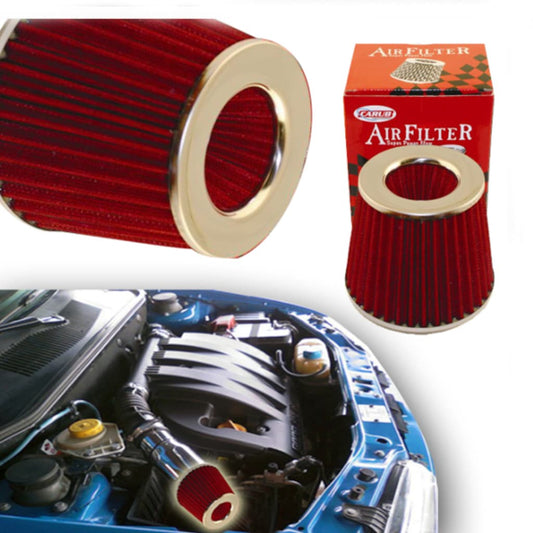 Carub Ses ve Performans Arttırıcı Açık Hava Filtresi +6 Hp Kırmızı Aparatlı Üniversal image 0