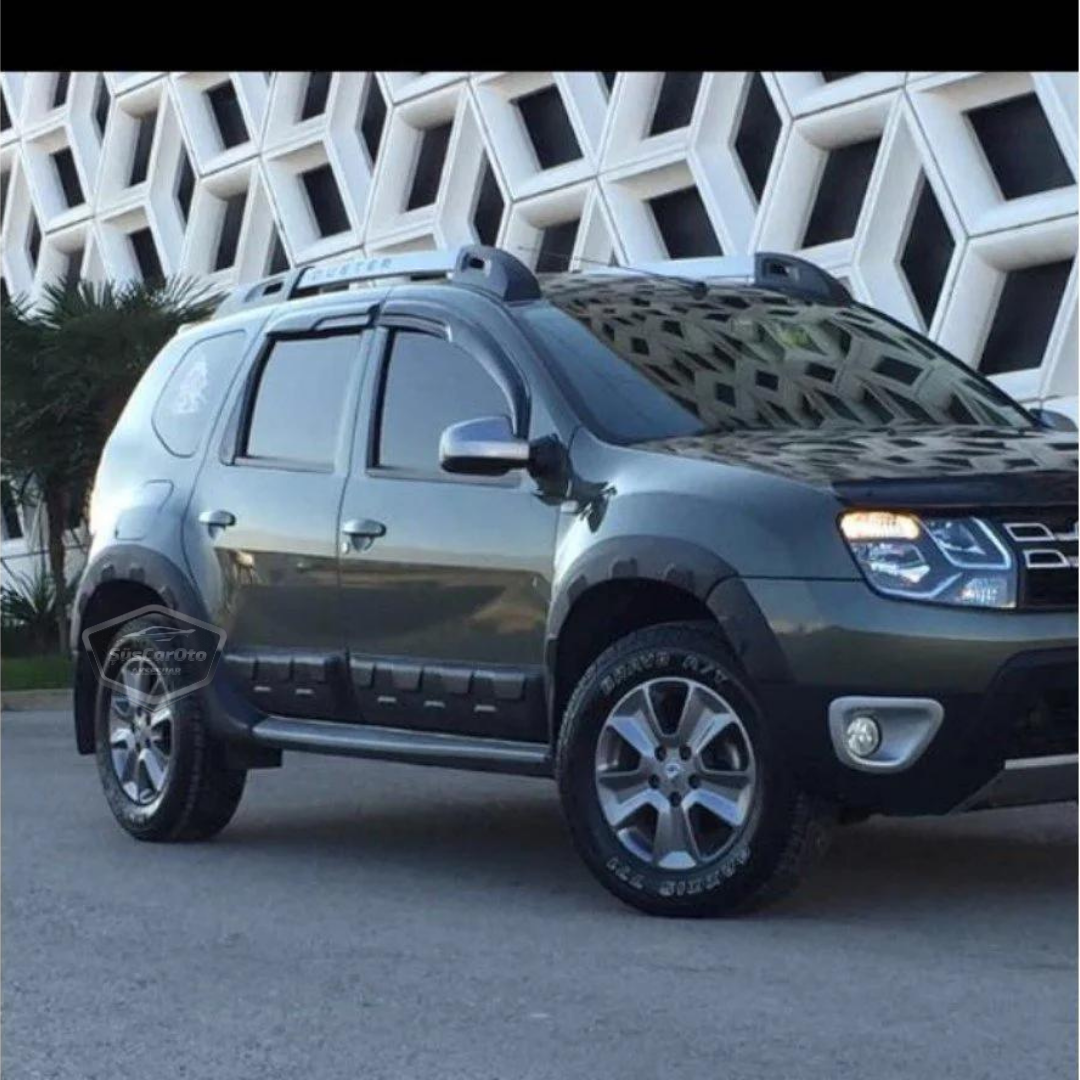 Dacia Duster 2010-2017 Uyumlu 12 Parça Damalı Dodik Seti Duster Yazılı Kapı Koruma Ve Çamurluk Kaplaması Plastik image 4