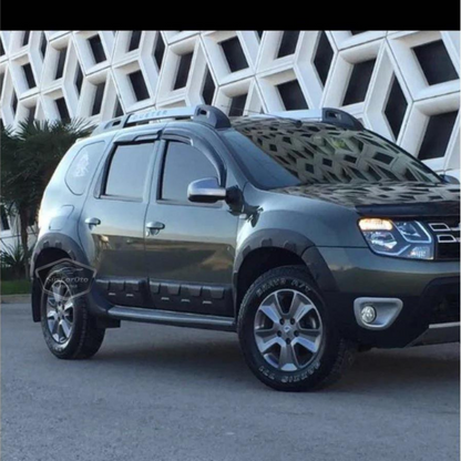 Dacia Duster 2010-2017 Uyumlu 12 Parça Damalı Dodik Seti Duster Yazılı Kapı Koruma Ve Çamurluk Kaplaması Plastik image 4