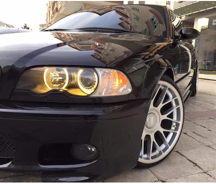 BMW E46 318 320 325 330 CCFL Angel Eyes Sarı Encıl Seti Far Halkası image 4
