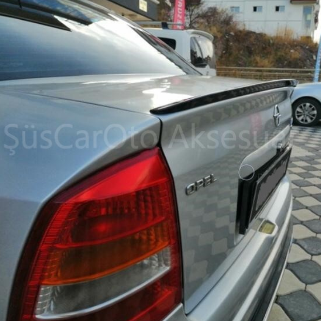 Opel Astra G 1998-2004 Bagaj Üstü Spoiler Bagaj Çıtası Piano Black Parlak Siyah image 2