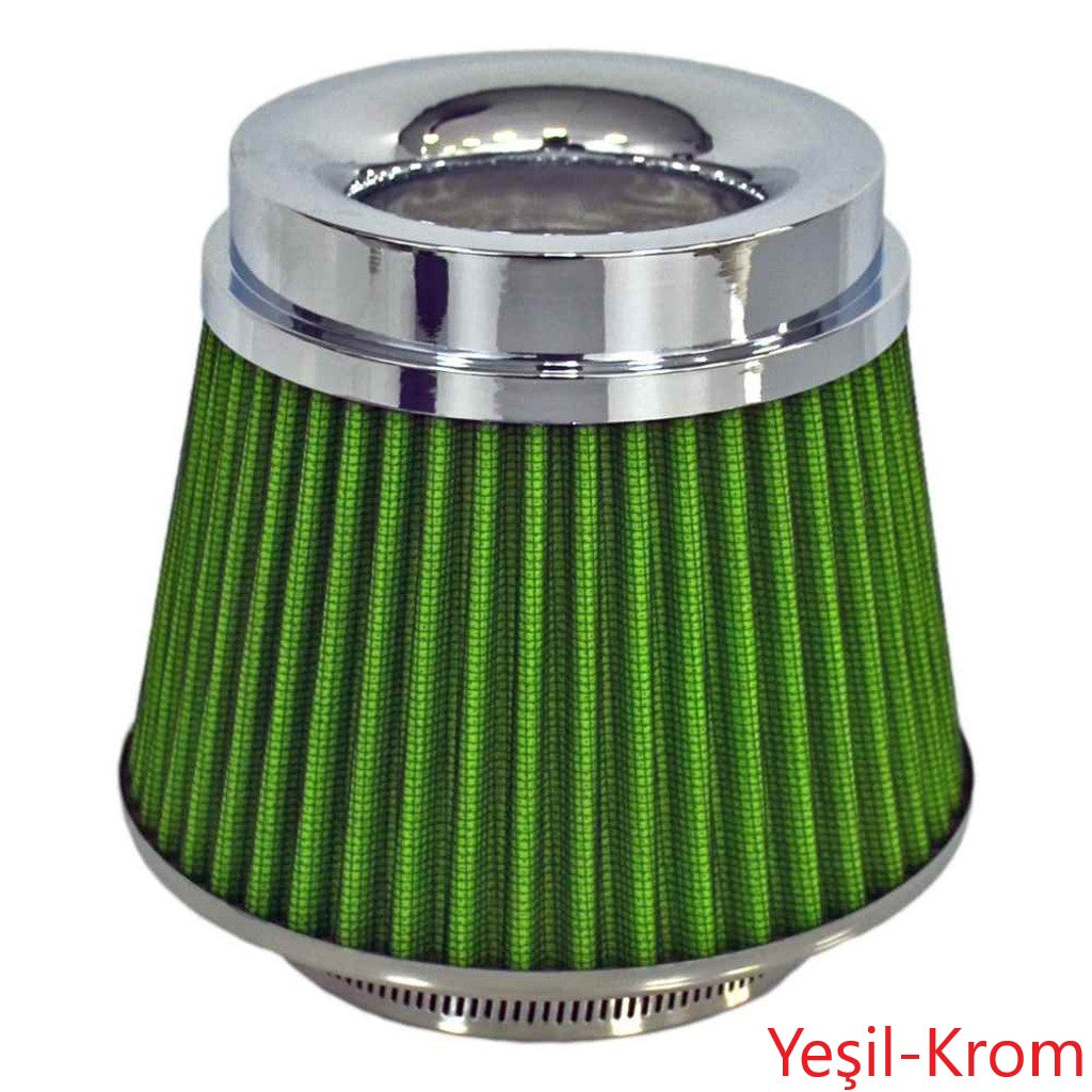 Carub Ses ve Performans Arttırıcı Açık Hava Filtresi +6 Hp Yeşil Aparatlı Üniversal image 0