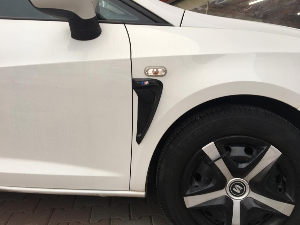 ST Logolu Piano Black Esnek Çamurluk Venti Izgarası Sağ Sol 2 Adet image 3