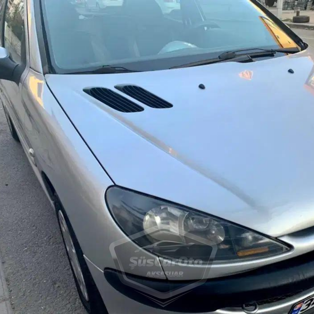 Üniversal Her Araca Uyumlu Kaput Üstü Havalandırma Izgarası Venti Universal Air Scoop Peugeot 206 Tip 2'li image 5