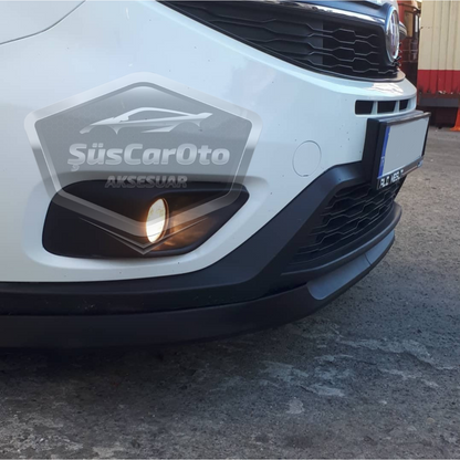 Fiat Doblo D4 2015-2021 Uyumlu Üniversal Astra H lip Esnek Ön Lip 2 Parça Tampon Altı Dil Karlık Ön Ek image 5