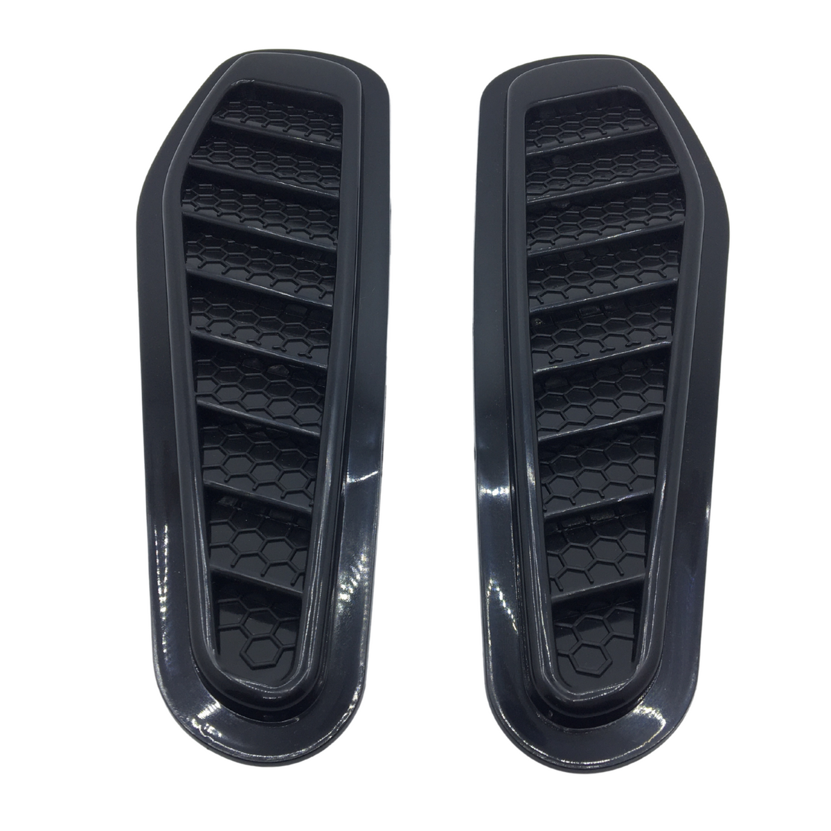 Universal Piano Black Kaput Üstü Havalandırma Izgarası Venti Universal Air Scoop İnce Tip 2'li image 1