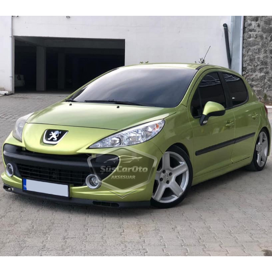 Peugeot 207 2006-2014 Uyumlu Üniversal Laguna Lip Esnek Ön Lip 2 Parça Tampon Altı Dil Karlık Ön Ek image 0