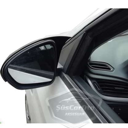 Fiat Egea Batman Yarasa Ayna Kapağı Piano Black ABS Plastik image 9