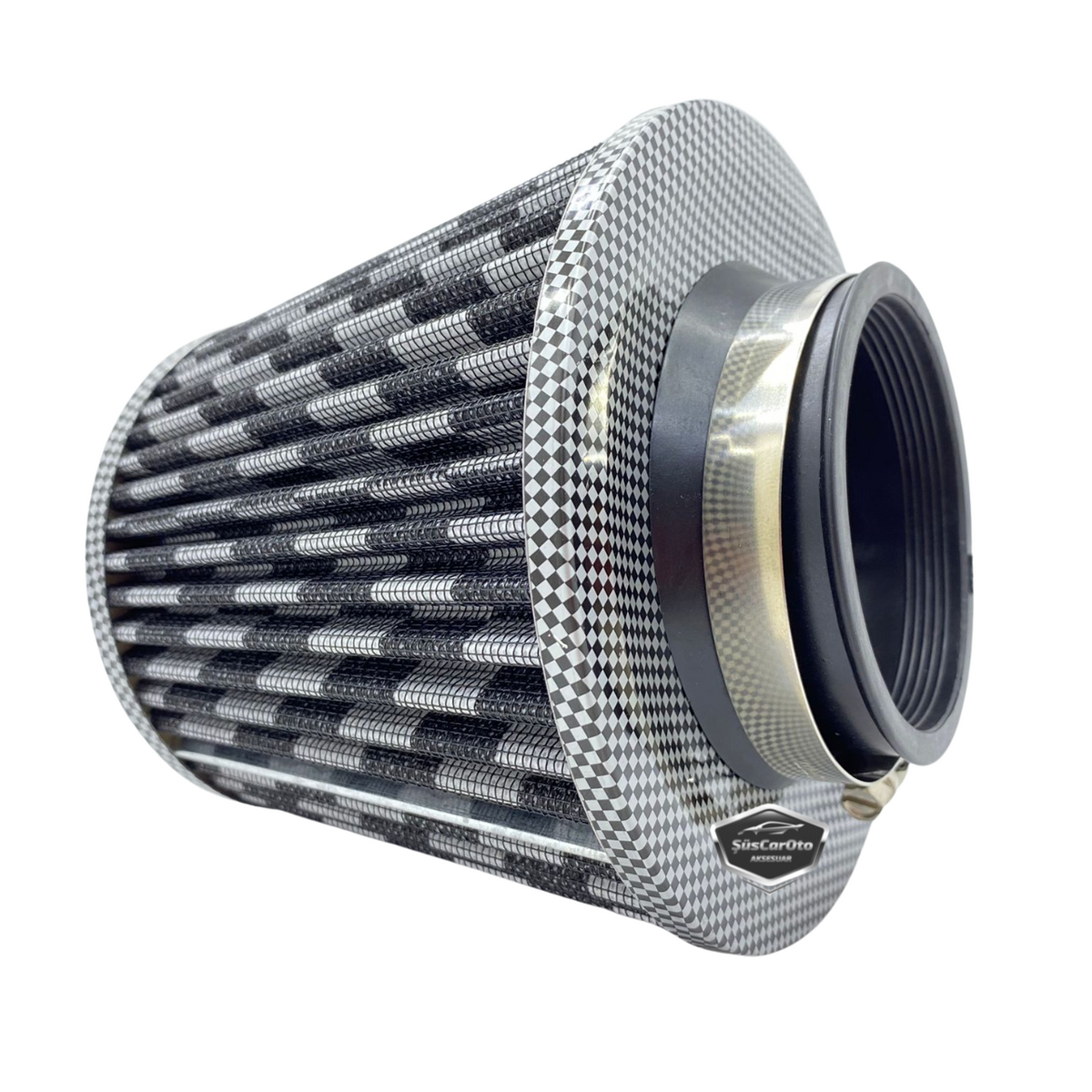 Carub Performans ve Ses Arttırıcı Açık Hava Filtresi +6 Hp Açık Tip Karbon 76 mm image 2