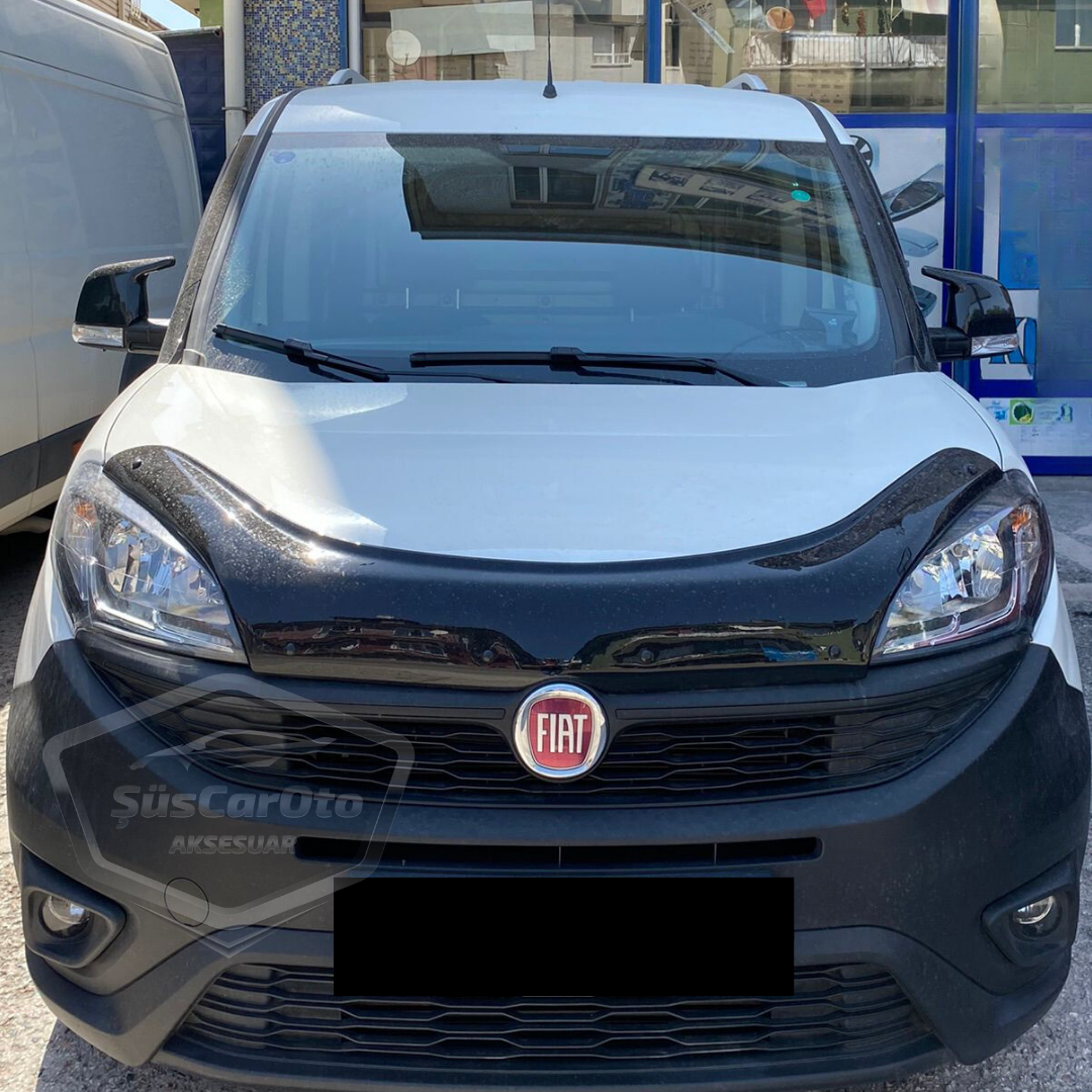 Fiat Doblo D3 D4 2009-2022 Uyumlu Batman Yarasa Ayna Kapağı Piano Black ABS Plastik image 8