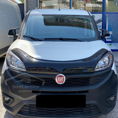 Fiat Doblo D3 D4 2009-2022 Uyumlu Batman Yarasa Ayna Kapağı Piano Black ABS Plastik image 8