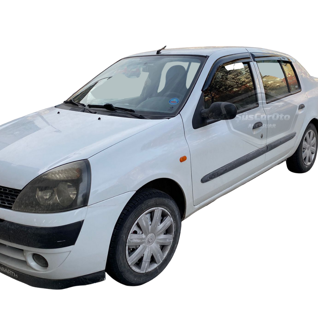 Renault Clio 2 Symbol Hb&amp;Sedan 1998-2008 Uyumlu Mugen Cam Rüzgarlığı Seti Piano Black 4'lü İthal image 3