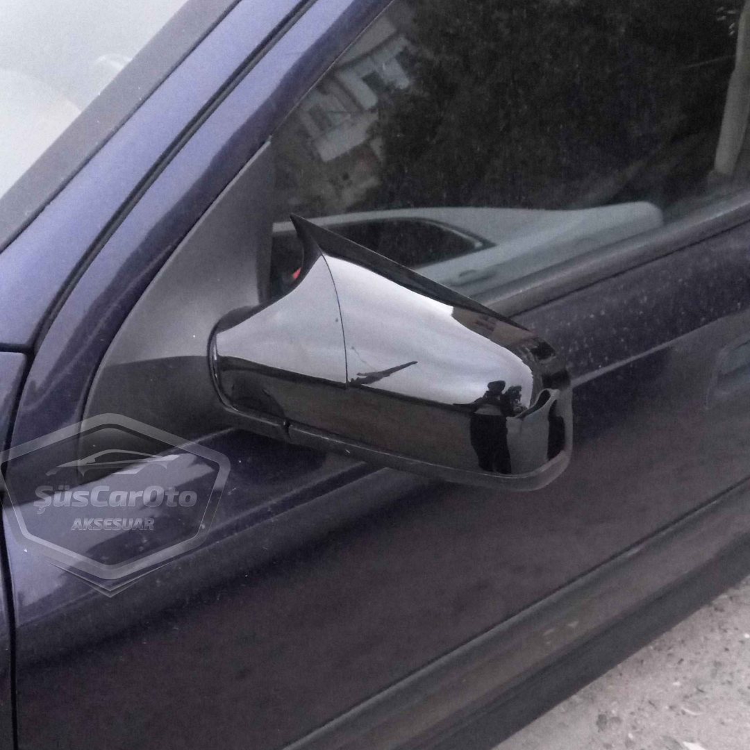 Opel Astra G 1998-2004 Uyumlu Batman Yarasa Ayna Kapağı Piano Black ABS Plastik image 7