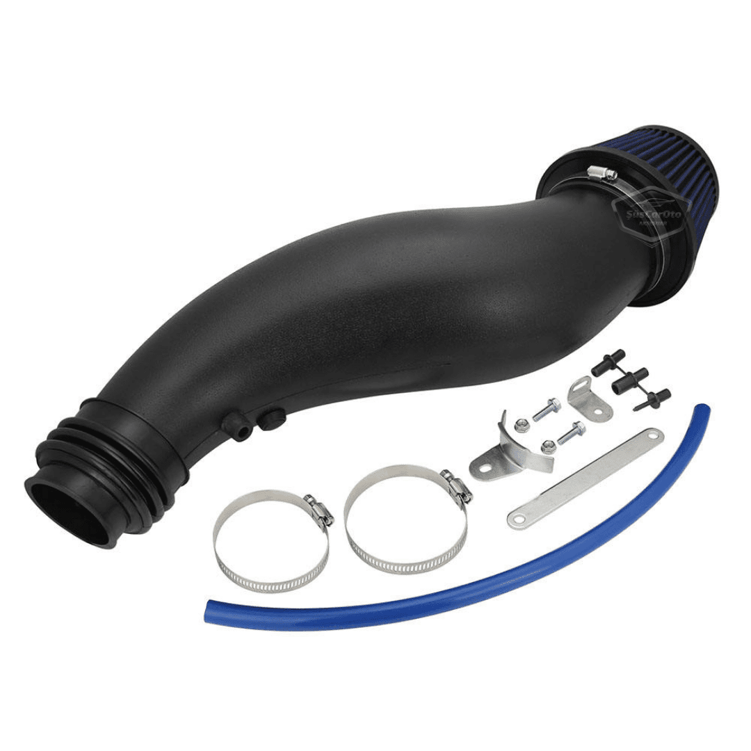 Honda Civic 1.6L EG EK 1992-2000 Uyumlu Performans &amp; Ses Arttırıcı Yüksek Akışlı Soğuk Spor Açık Hava Filtre Kiti Emme Borusu Set Bigtube +6 Hp 52-89 mm Siyah Mavi image 8