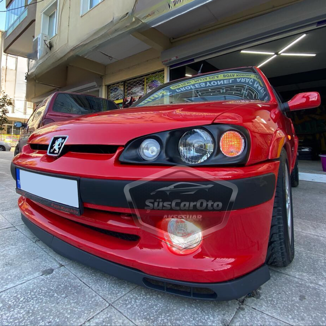 Peugeot 106 1991-2004 Uyumlu Üniversal Laguna Lip Esnek Ön Lip 2 Parça Tampon Altı Dil Karlık Ön Ek image 1