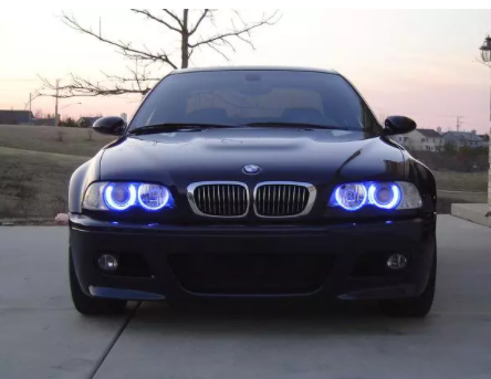 BMW E46 318 320 325 330 CCFL Angel Eyes Mavi Encıl Seti Far Halkası image 7