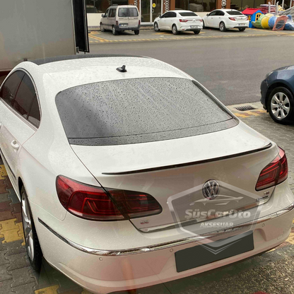 Volkswagen Passat CC 2009-2016 Bagaj Üstü Spoiler Çıtası Piano Black- Parlak Beyaz image 3