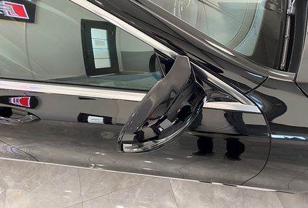 Mercedes W213 2017-2020 E Serisi Batman Yarasa Ayna Kapağı Piano Black ABS Plastik image 3