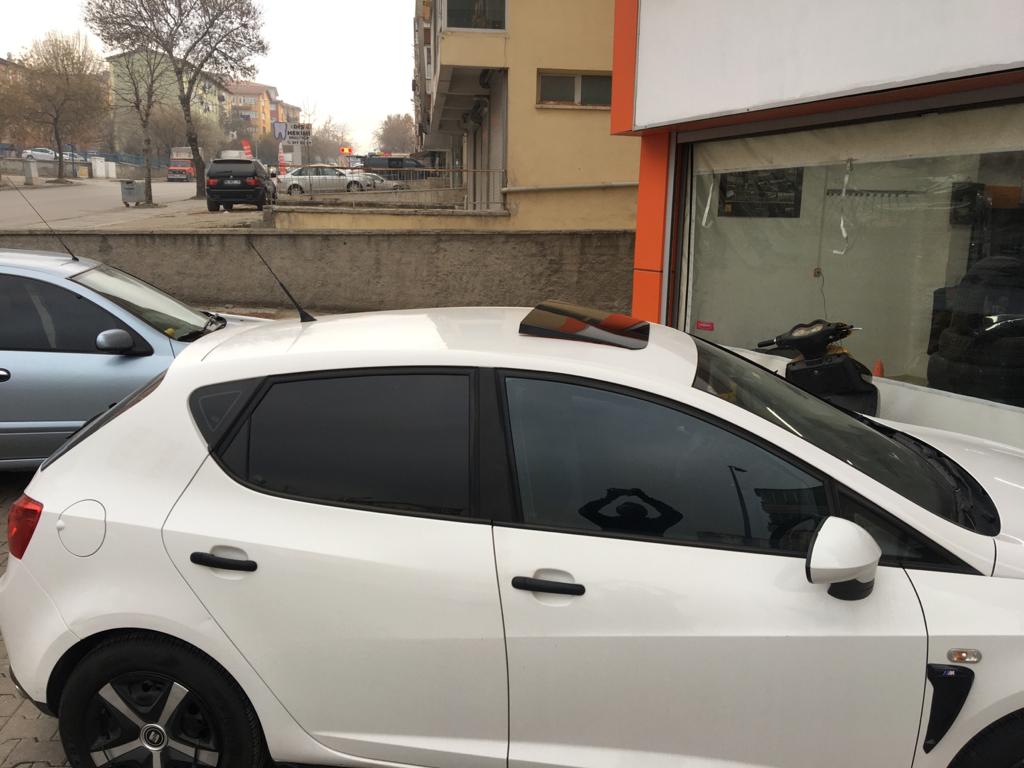 PERFLEX Piano Black Yalancı Çakma Sahte Sunroof Tavan Rüzgarlığı image 5