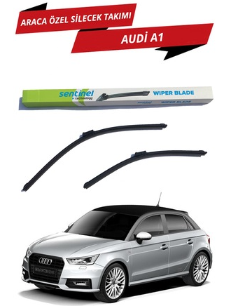 Audi A1 2011-2017 Sentinel Araca Özel Muz Ön Silecek Takımı Sağ Sol image 0