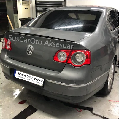 Volkswagen Passat B6 Bagaj Üstü Spoiler Bagaj Çıtası Piano Black image 0