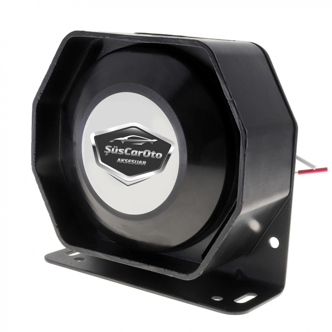 Profesyonel Polis Sireni Uzaktan Kumandalı Güçlü Siren Korna Megafonlu Mikrofonlu Metal 200W 12V image 4