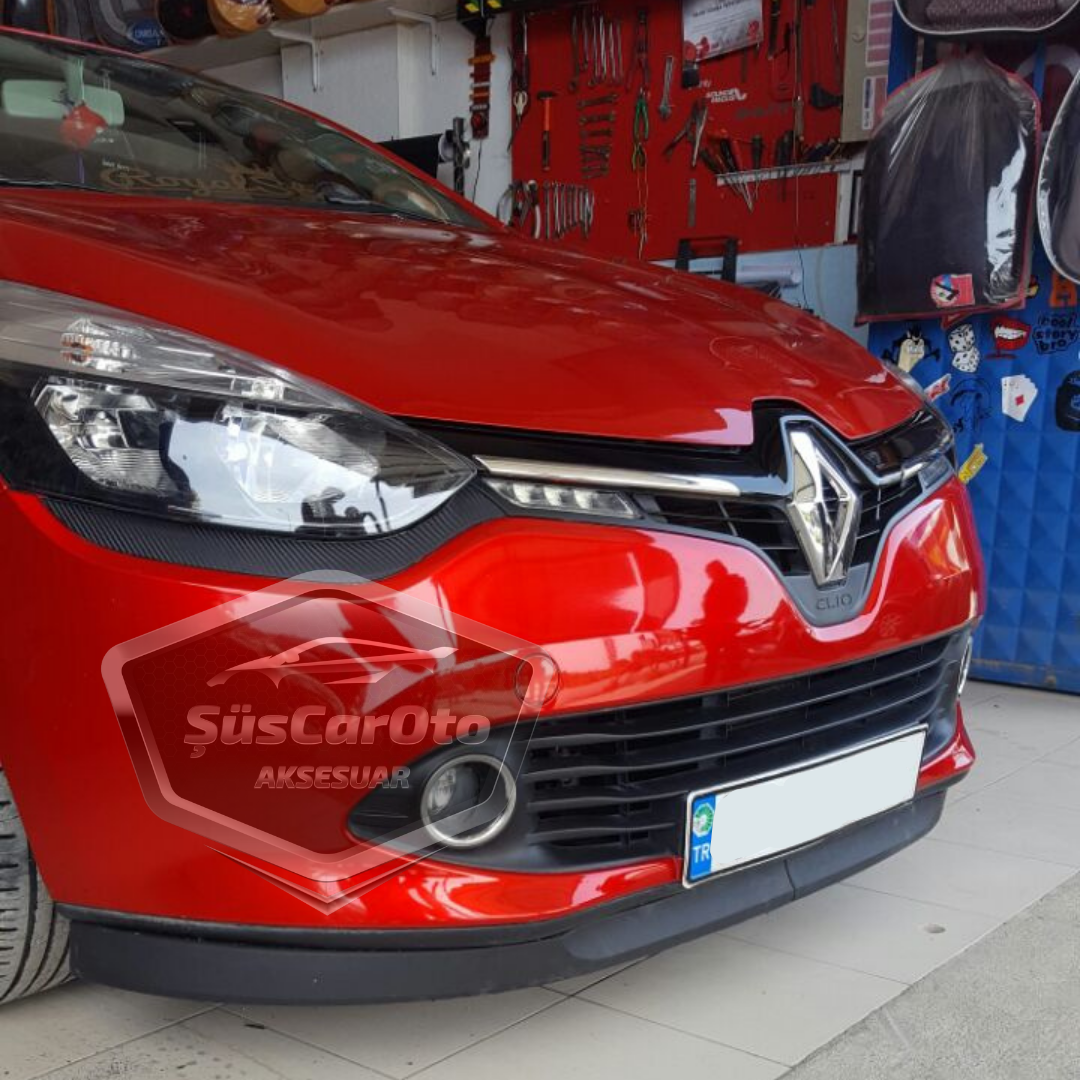 Renault Clio 4 2012-2020 Uyumlu Üniversal Astra H lip Esnek Ön Lip 2 Parça Tampon Altı Dil Karlık Ön Ek image 9