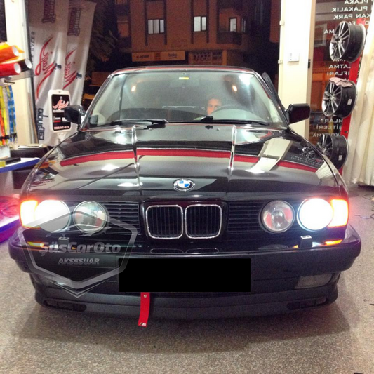 BMW 5 Serisi E34 1987-1996 Uyumlu Üniversal Laguna Lip Esnek Ön Lip 2 Parça Tampon Altı Dil Karlık Ön Ek image 0