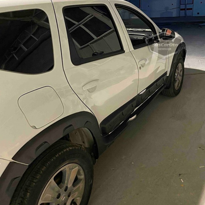 Dacia Duster 2010-2017 Uyumlu 12 Parça Damalı Dodik Seti Duster Yazılı Kapı Koruma Ve Çamurluk Kaplaması Plastik image 1