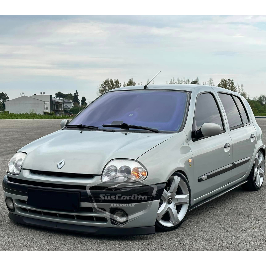 Renault Clio Symbol Hb&amp;Sedan 1998-2002 Uyumlu Üniversal Astra H lip Esnek Ön Lip 2 Parça Tampon Altı Dil Karlık Ön Ek image 0