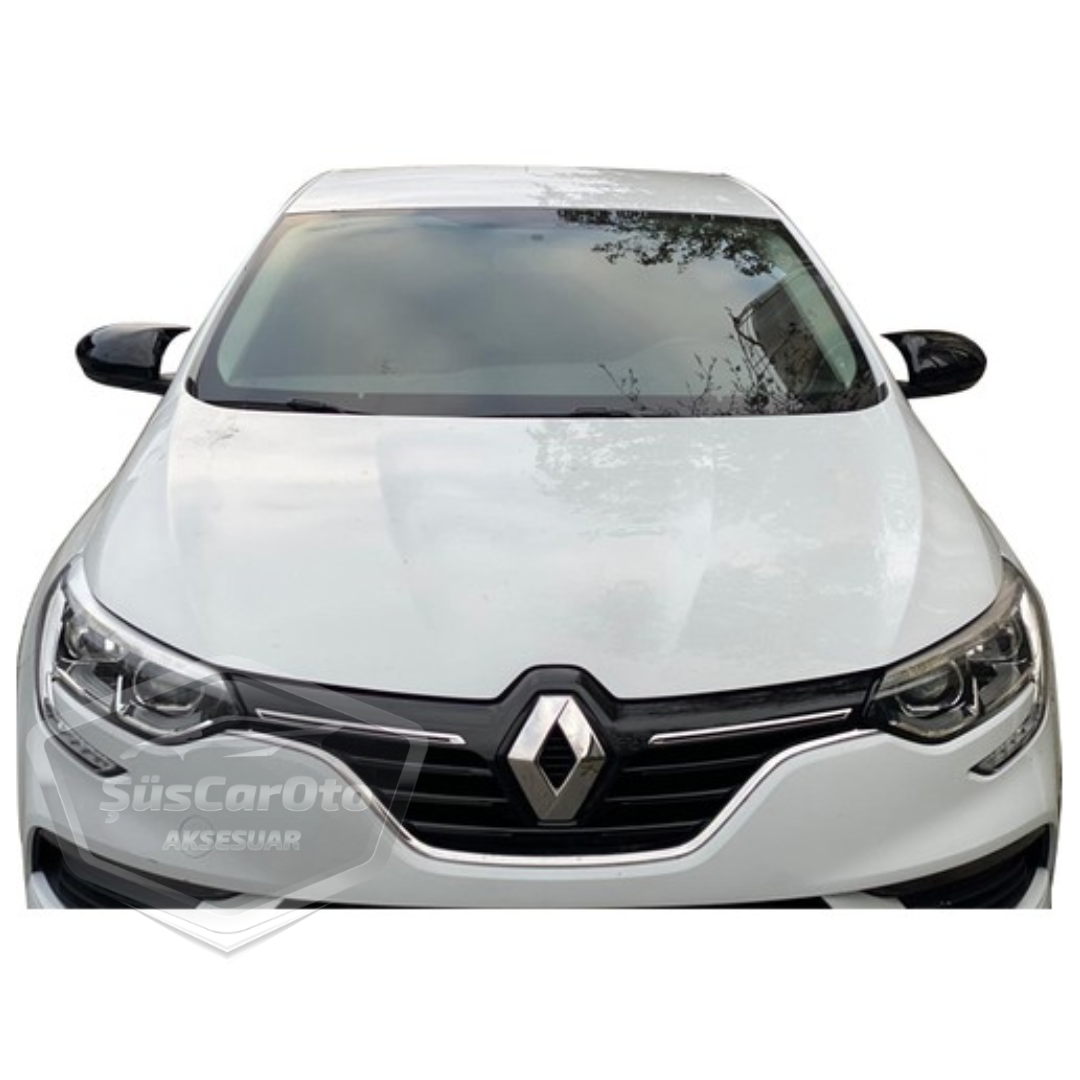 Renault Megane 4 2016 Sonrası Batman Yarasa Ayna Kapağı Piano Black ABS Plastik image 2