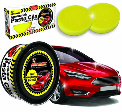 Automix Carnaubalı Pasta Cila Seti 200 gr 2 Adet Sünger Hediyeli image 0