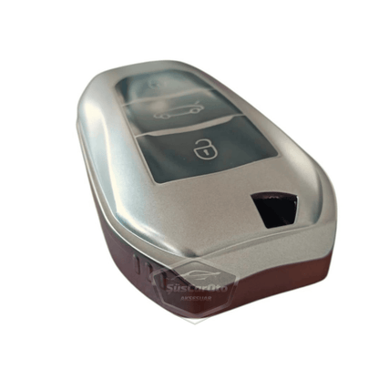 Peugeot 208 308 508 2008 3008 5008 Citroen C3 C4 Uyumlu Silikon Anahtar Kılıfı Oto Anahtar Kabı Darbe Emici Anahtarlık Koyu Titan Gri image 3
