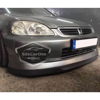 Honda Civic İES EK 1996-2000 Uyumlu Üniversal Astra H lip Esnek Ön Lip 2 Parça Tampon Altı Dil Karlık Ön Ek image 9