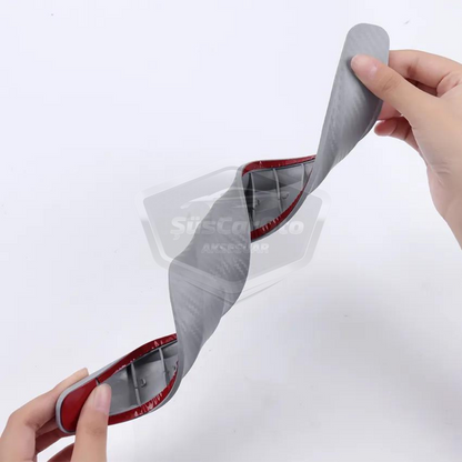 5D Esnek Tampon Koruma Bandı Tampon Koruyucu Şerit Yumuşak Bant 2 li Paket Gri Karbon image 7